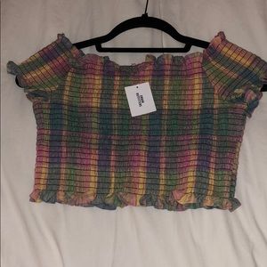 NEW Urban Outfitters Multi-Colored Crop Top